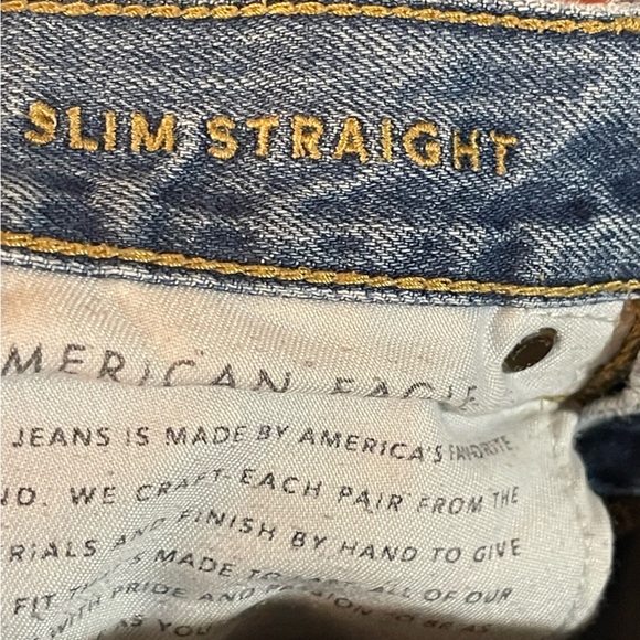 💙 Host Pick💙American Eagle slim straight distressed jeans - Picture 5 of 6